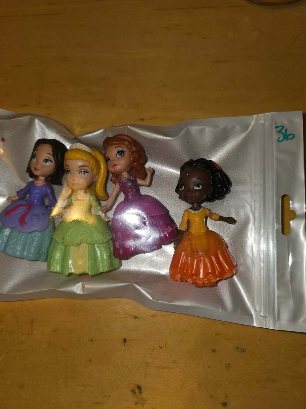 36 Disney Sofia The First Mini Princess Dolls Figures Lot Of 4